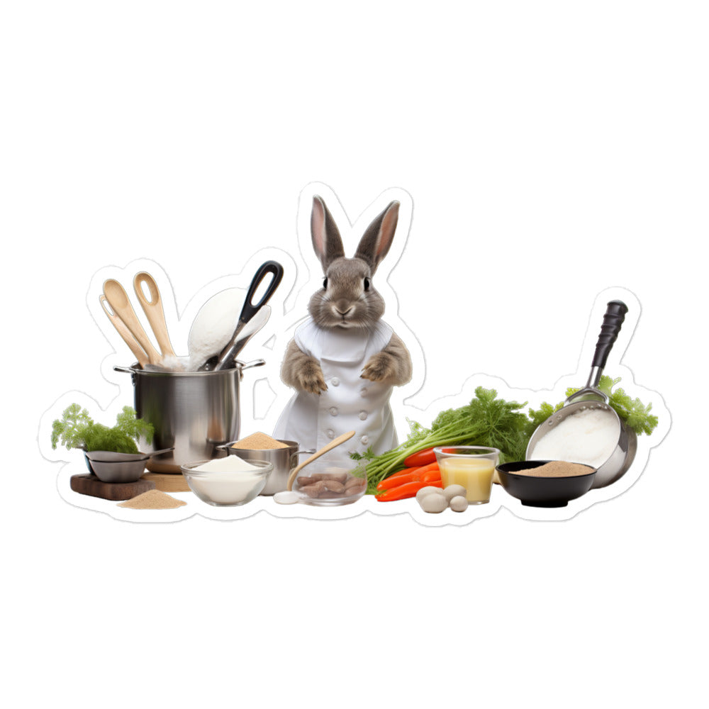 Netherland Dwarf Chef Bunny Sticker - Stickerfy.ai