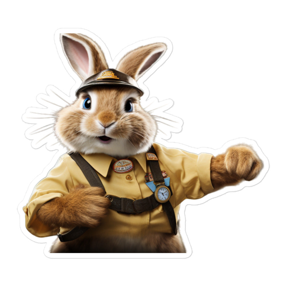 New Zealand Transit Operator Bunny Sticker - Stickerfy.ai