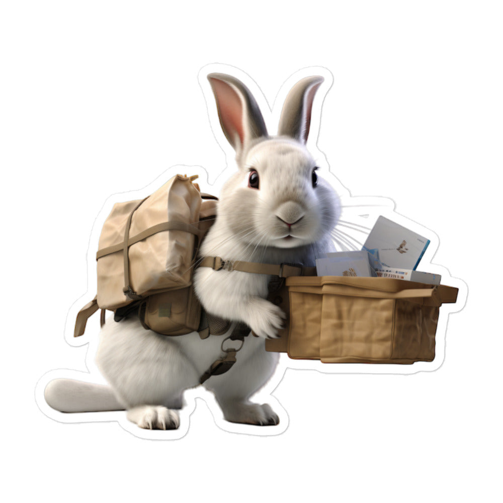 New Zealand Mail Carrier Bunny Sticker - Stickerfy.ai