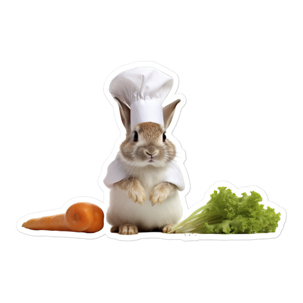 New Zealand Chef Bunny Sticker - Stickerfy.ai