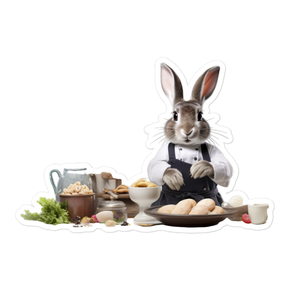 New Zealand Chef Bunny Sticker - Stickerfy.ai