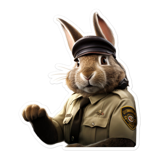 Rhinelander Transit Operator Bunny Sticker - Stickerfy.ai