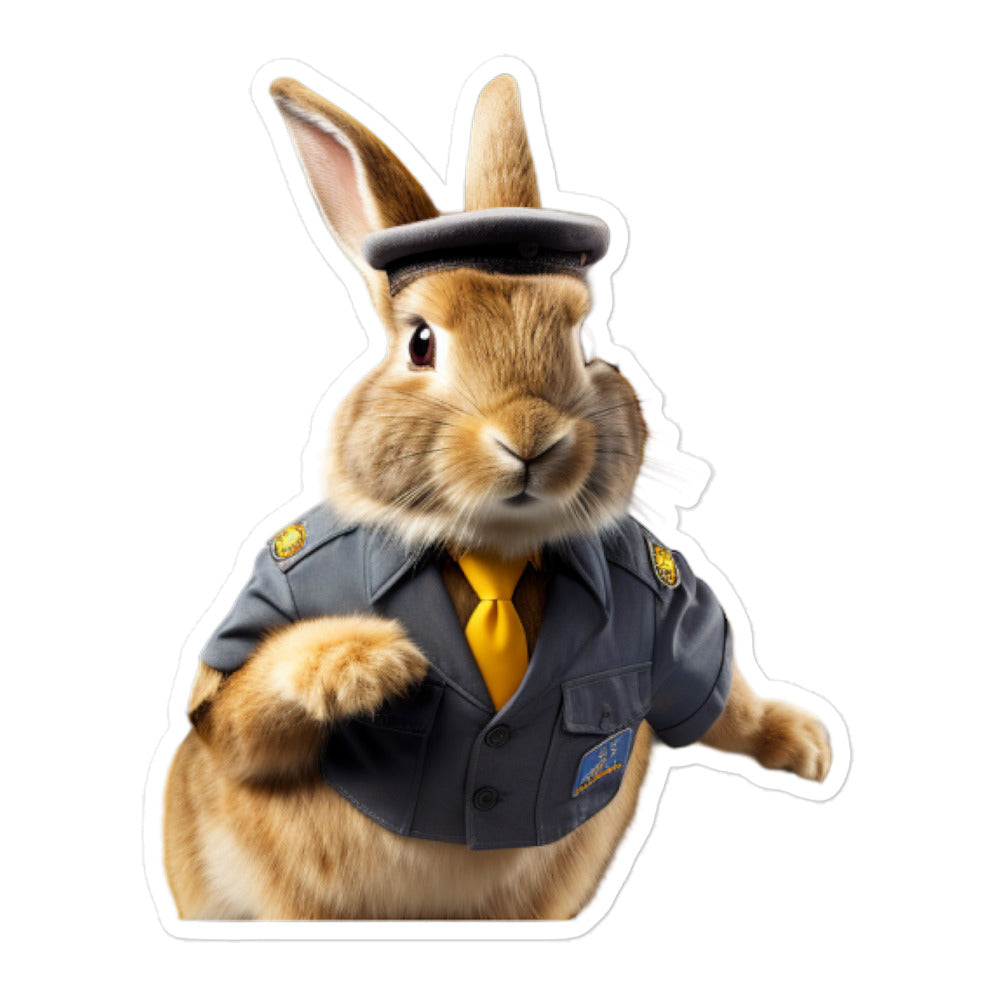 Rhinelander Transit Operator Bunny Sticker - Stickerfy.ai