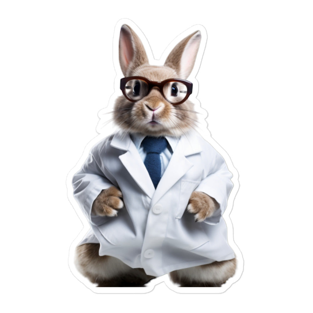 Rhinelander Compassionate Doctor Bunny Sticker - Stickerfy.ai