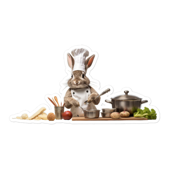 Rhinelander Chef Bunny Sticker - Stickerfy.ai