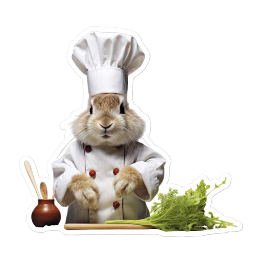 Rhinelander Chef Bunny Sticker - Stickerfy.ai