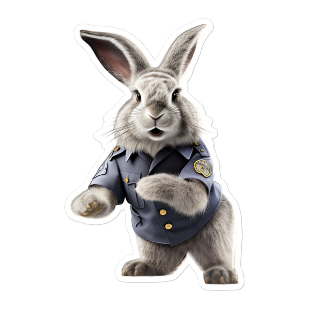 Silver Fox Transit Operator Bunny Sticker - Stickerfy.ai