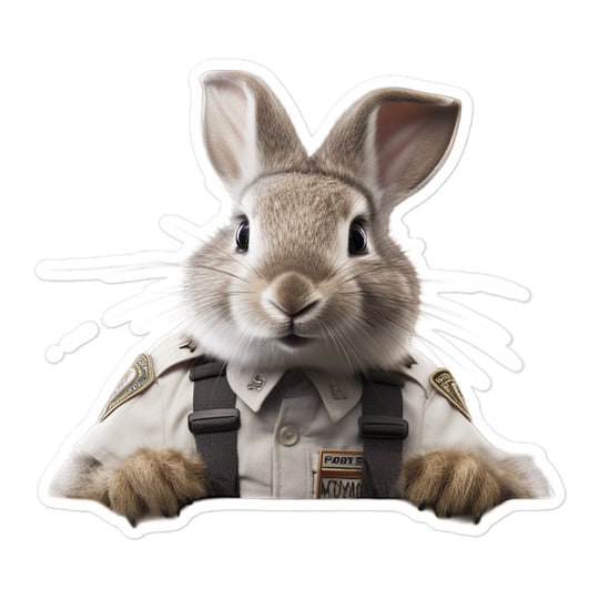 Silver Marten Transit Operator Bunny Sticker - Stickerfy.ai