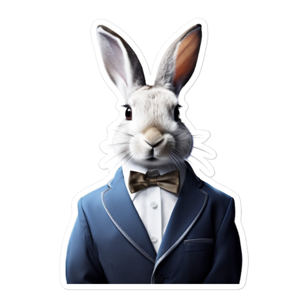 Polish Welcoming Hotel Bunny Sticker - Stickerfy.ai