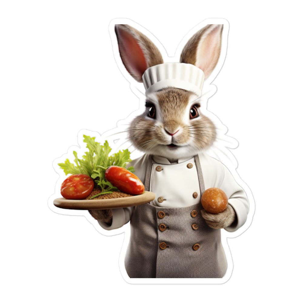 Polish Chef Bunny Sticker - Stickerfy.ai