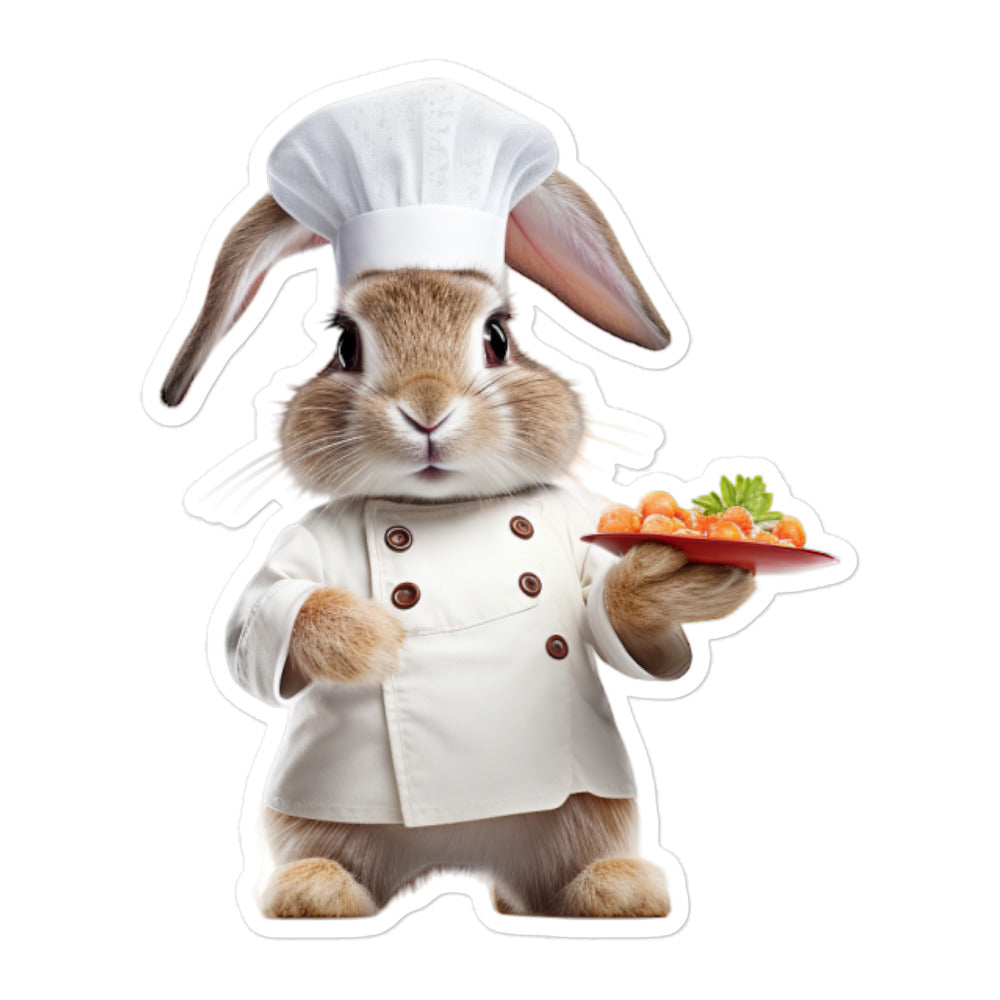 Polish Chef Bunny Sticker - Stickerfy.ai