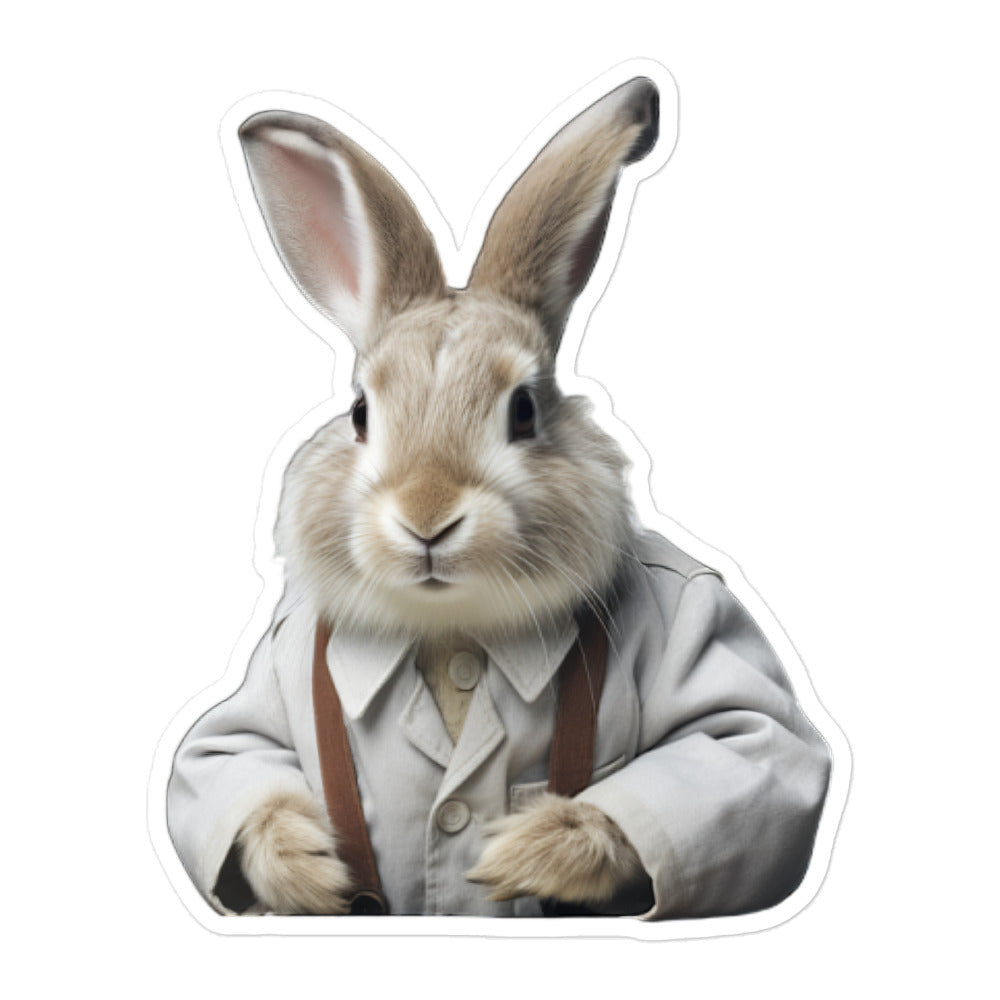 Thrianta Knowledgeable Pharmacist Bunny Sticker - Stickerfy.ai