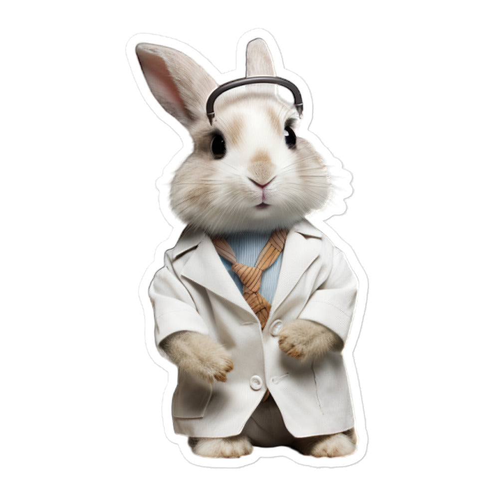 Thrianta Compassionate Doctor Bunny Sticker - Stickerfy.ai