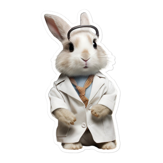 Thrianta Compassionate Doctor Bunny Sticker - Stickerfy.ai