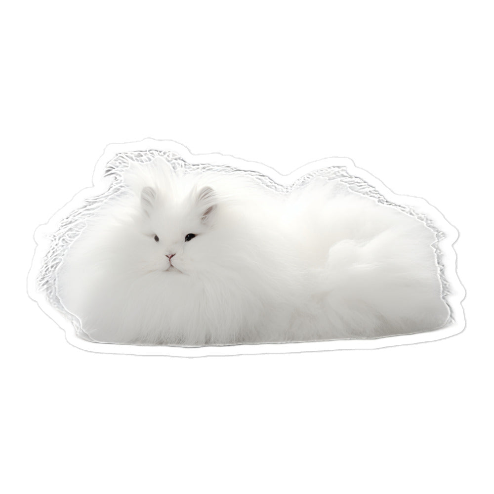 Angora Bunny Sticker - Stickerfy.ai