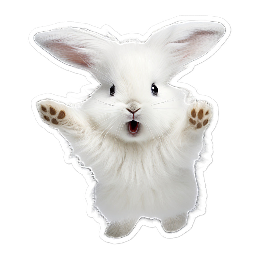 Angora Bunny Sticker - Stickerfy.ai