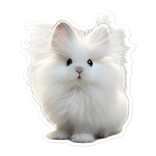 Angora Bunny Sticker - Stickerfy.ai