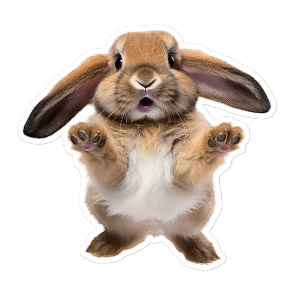 Mini Lop Bunny Sticker - Stickerfy.ai