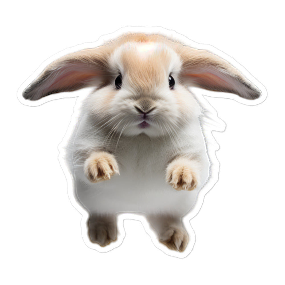 Mini Lop Bunny Sticker - Stickerfy.ai