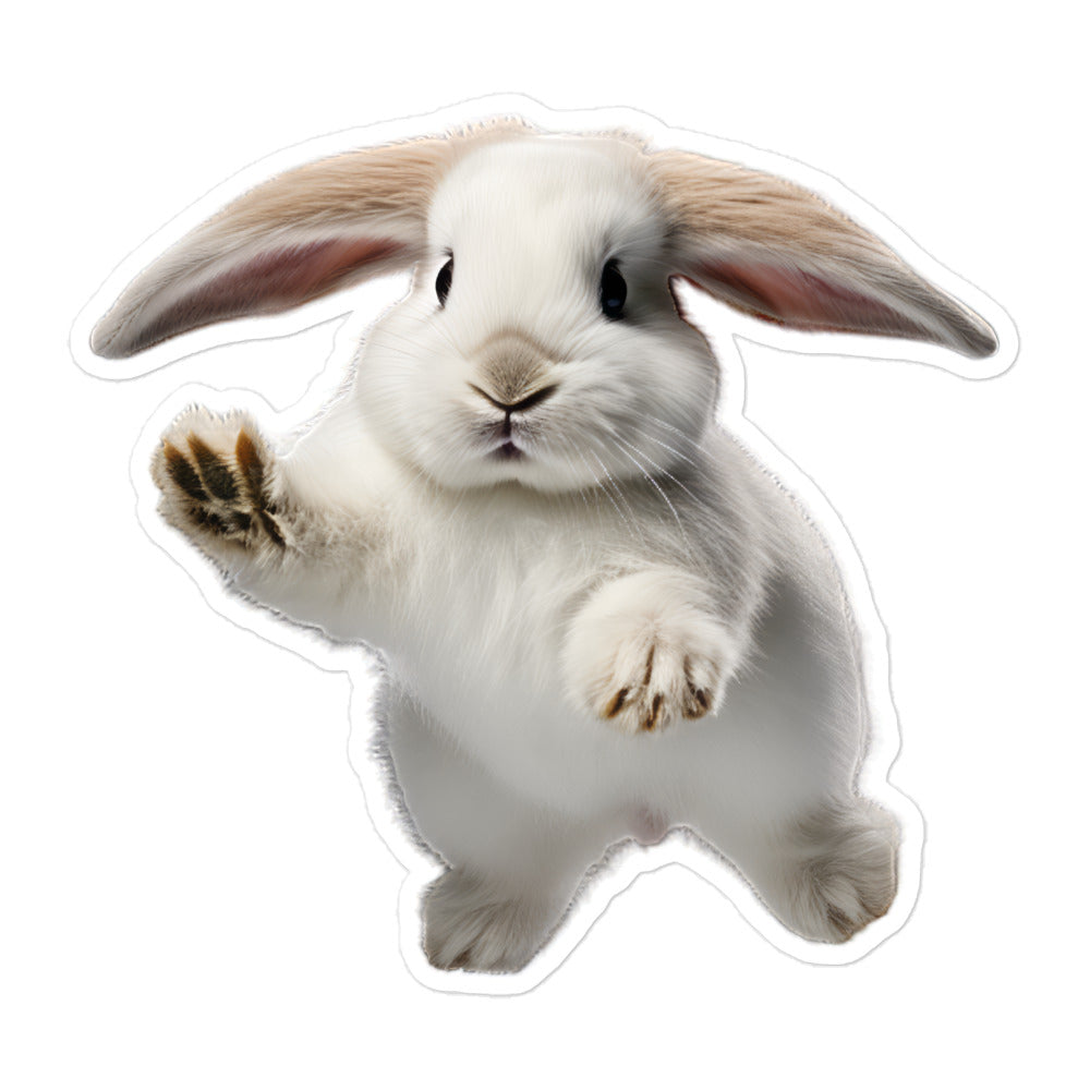 Mini Lop Bunny Sticker - Stickerfy.ai