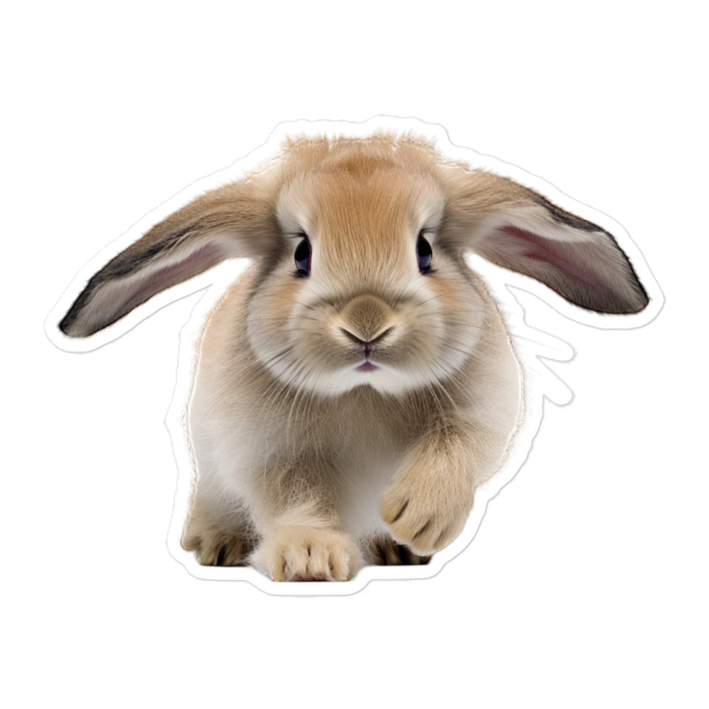 Mini Lop Bunny Sticker - Stickerfy.ai