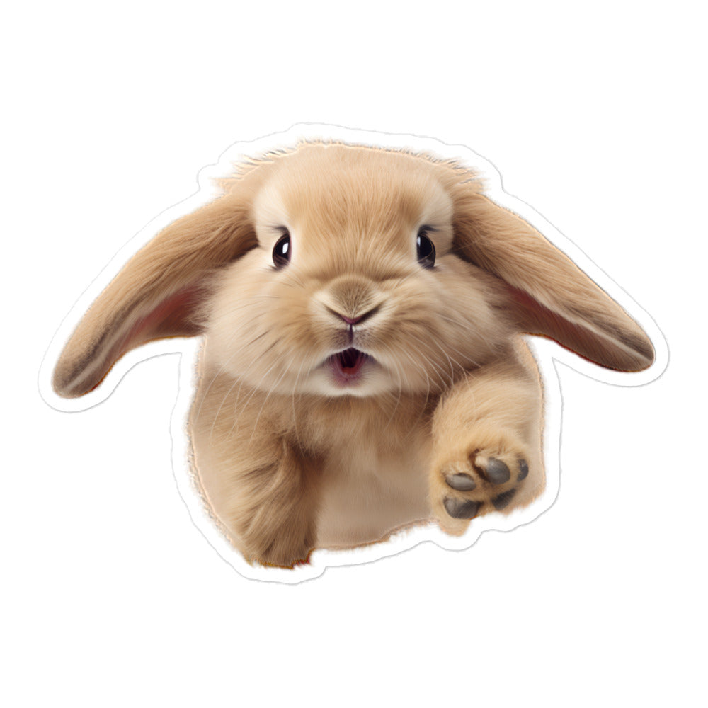 Mini Lop Bunny Sticker - Stickerfy.ai