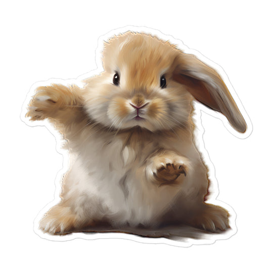 Mini Lop Bunny Sticker - Stickerfy.ai