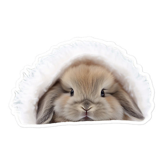 Mini Lop Bunny Sticker - Stickerfy.ai