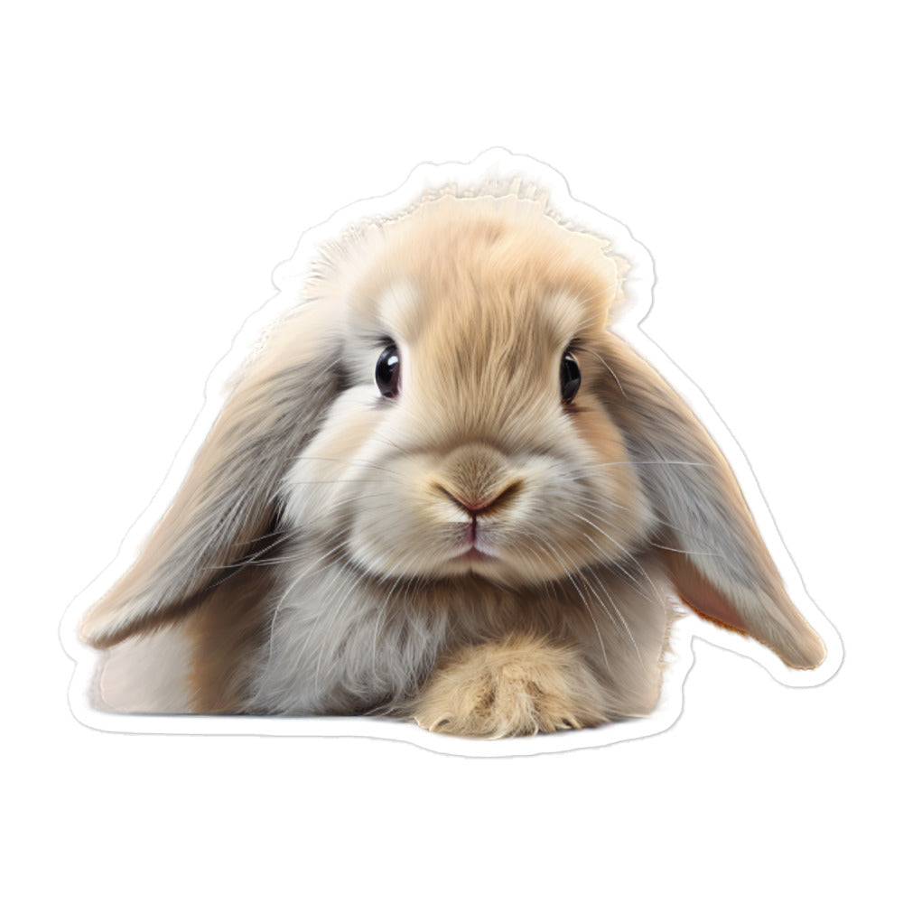 Mini Lop Bunny Sticker - Stickerfy.ai
