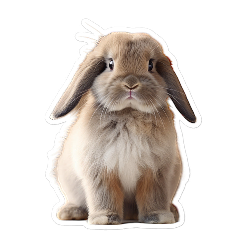 Mini Lop Bunny Sticker - Stickerfy.ai