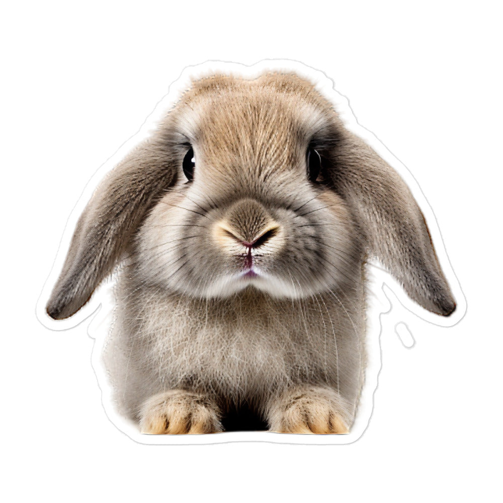 Holland Lop Bunny Sticker - Stickerfy.ai