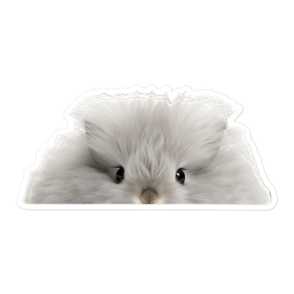 Jersey Wooly Bunny Sticker - Stickerfy.ai