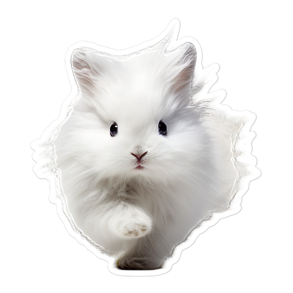 Jersey Wooly Bunny Sticker - Stickerfy.ai