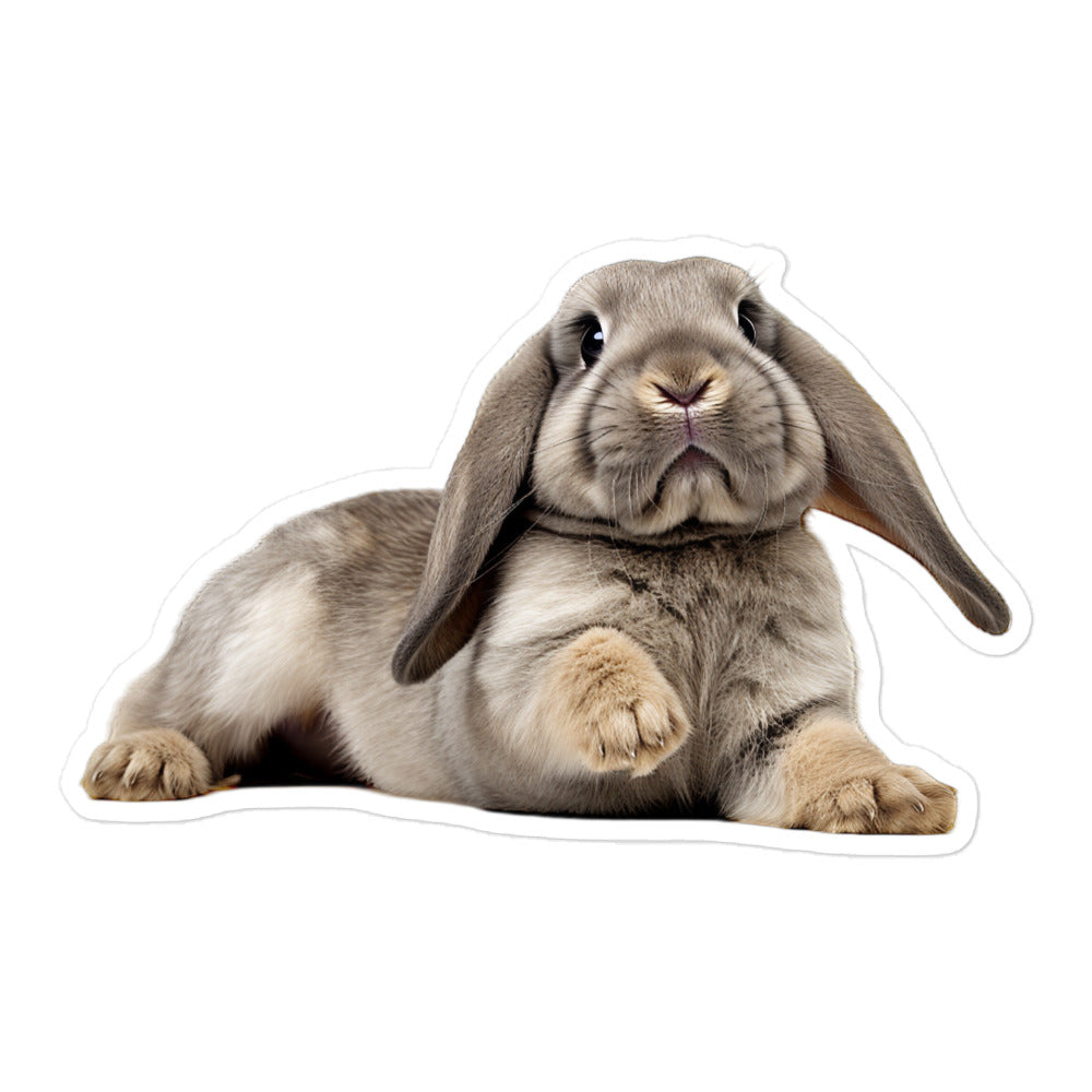 English Lop Bunny Sticker - Stickerfy.ai