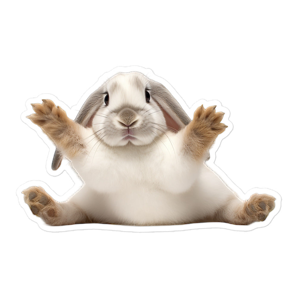 English Lop Bunny Sticker - Stickerfy.ai