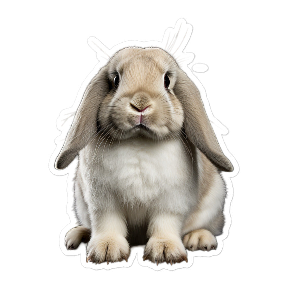 English Lop Bunny Sticker - Stickerfy.ai