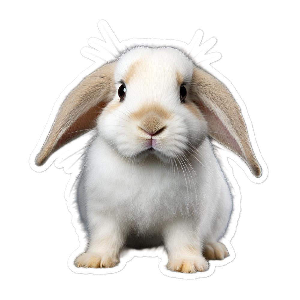 English Lop Bunny Sticker - Stickerfy.ai