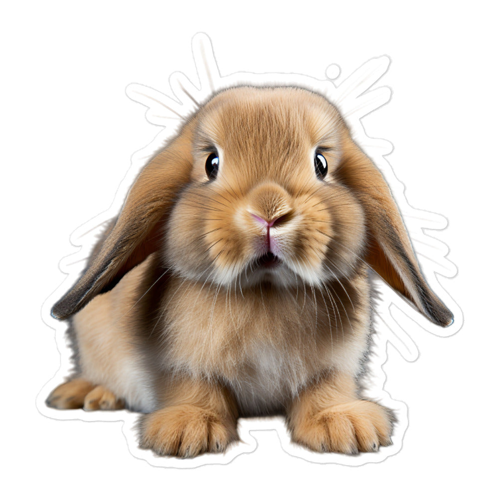 English Lop Bunny Sticker - Stickerfy.ai