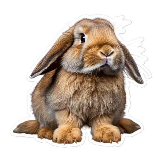 English Lop Bunny Sticker - Stickerfy.ai