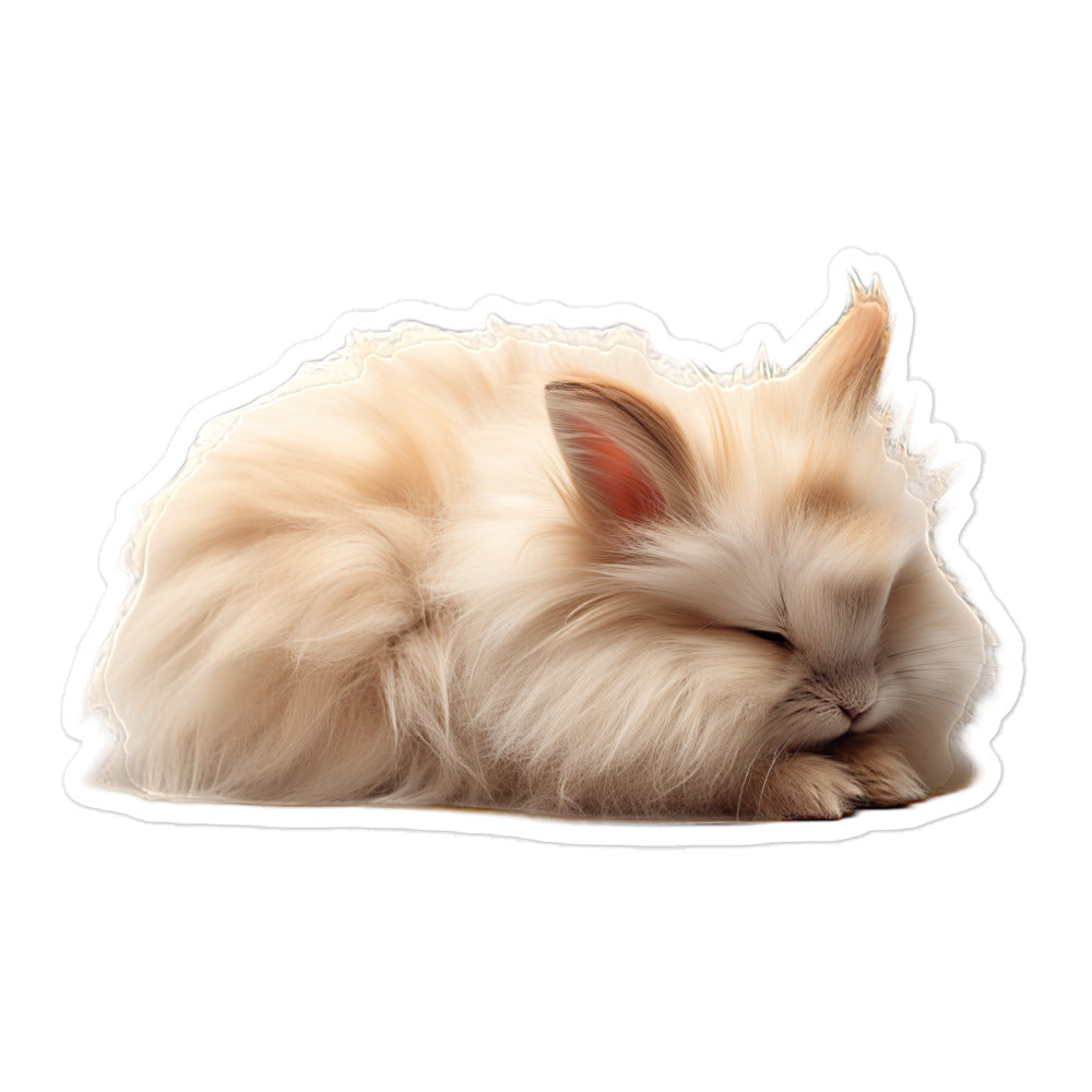 Lionhead Bunny Sticker - Stickerfy.ai