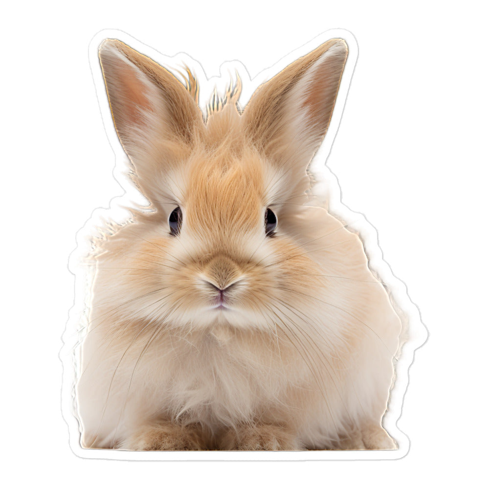 Lionhead Bunny Sticker - Stickerfy.ai