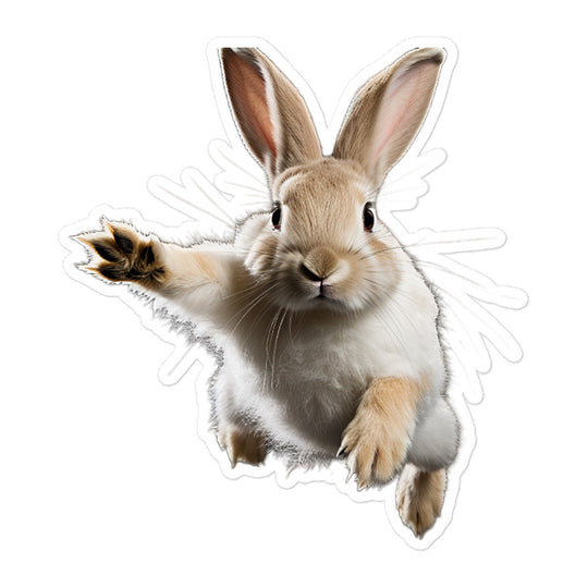 Flemish Giant Bunny Sticker - Stickerfy.ai