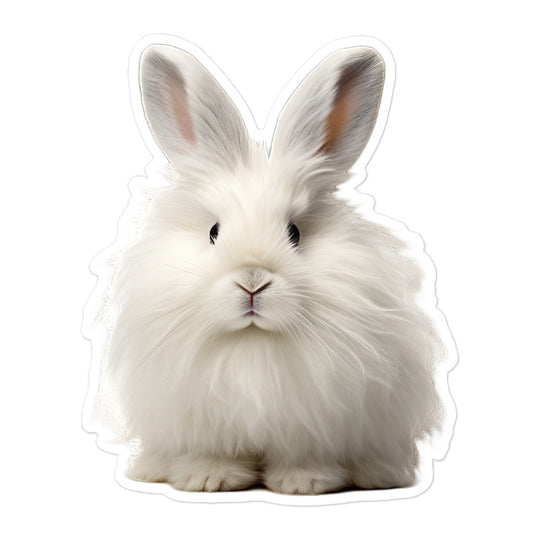 French Angora Bunny Sticker - Stickerfy.ai