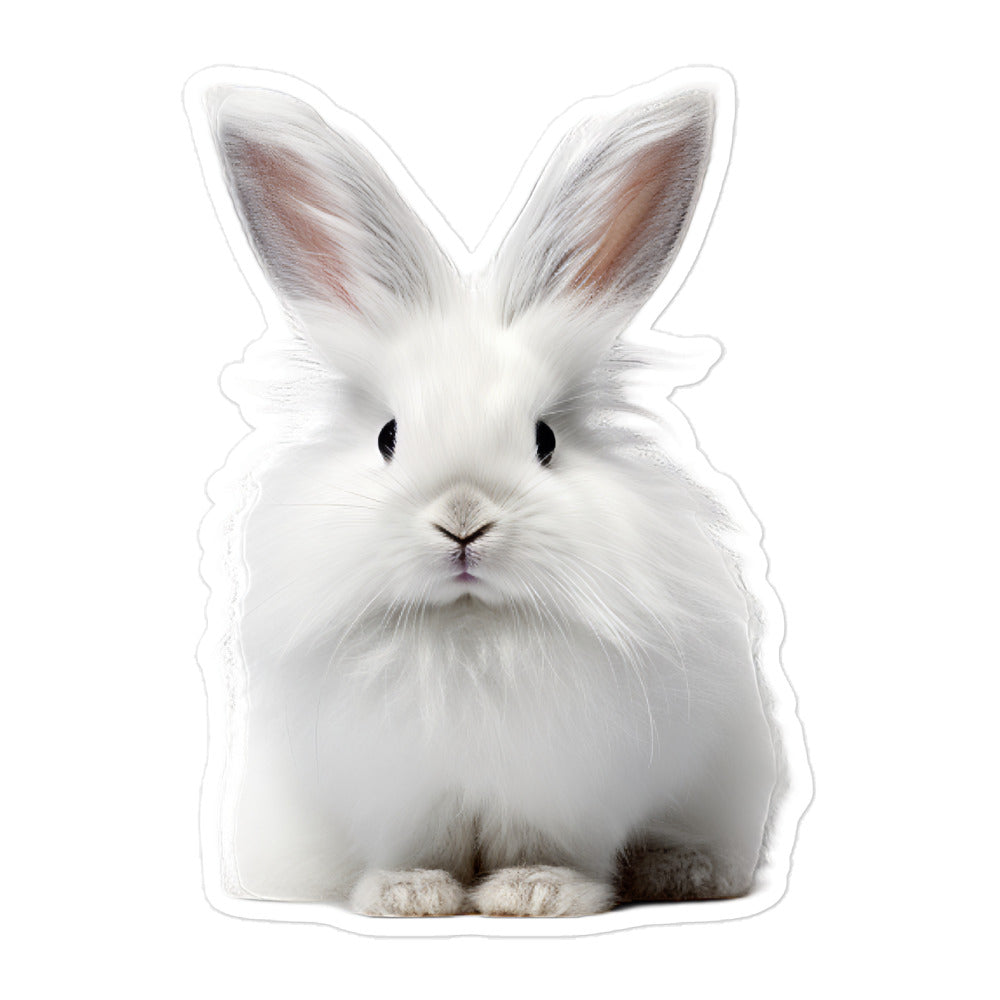 French Angora Bunny Sticker - Stickerfy.ai