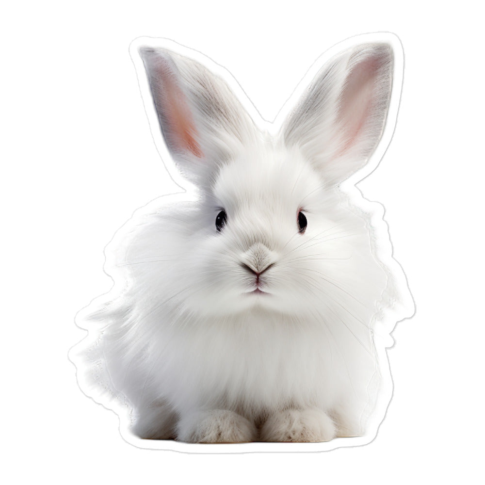 French Angora Bunny Sticker - Stickerfy.ai
