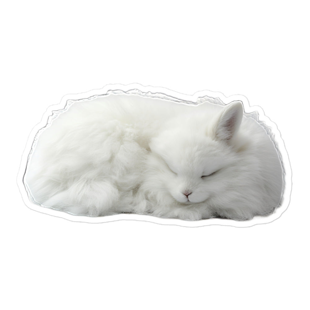 Jersey Wooly Bunny Sticker - Stickerfy.ai