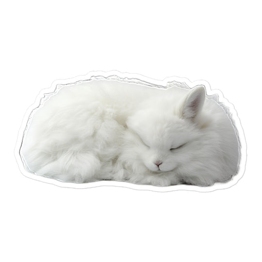 Jersey Wooly Bunny Sticker - Stickerfy.ai