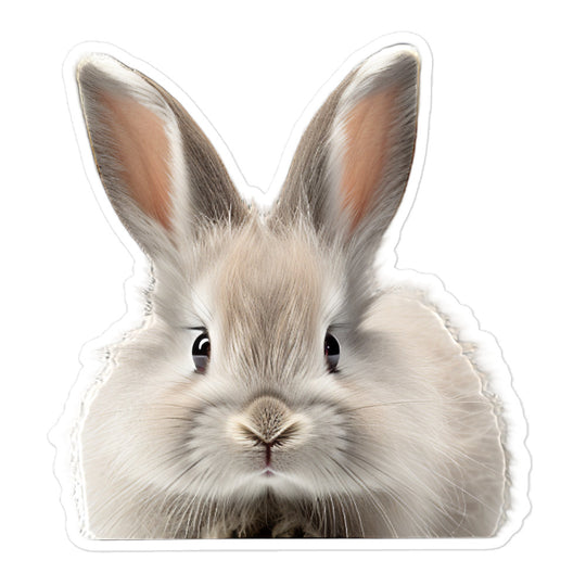 Jersey Wooly Bunny Sticker - Stickerfy.ai