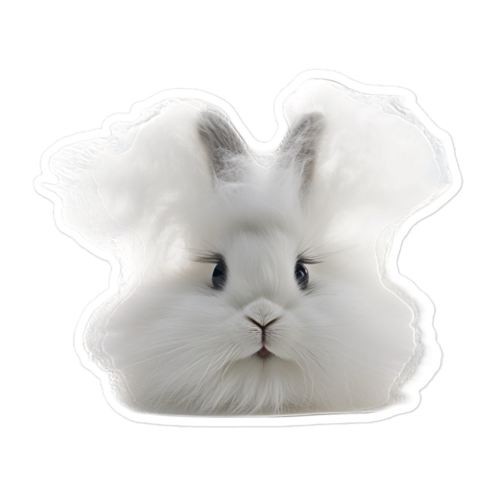 Jersey Wooly Bunny Sticker - Stickerfy.ai