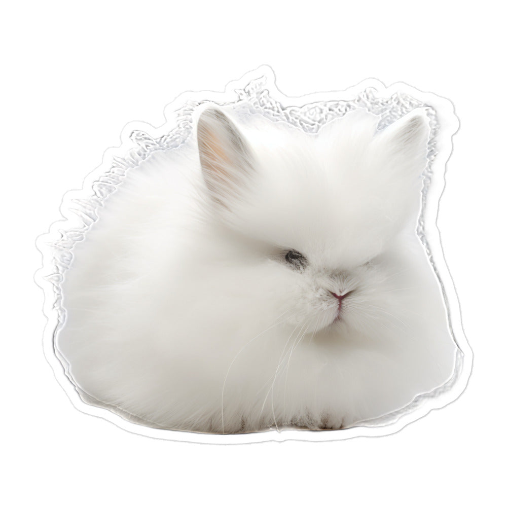 Jersey Wooly Bunny Sticker - Stickerfy.ai